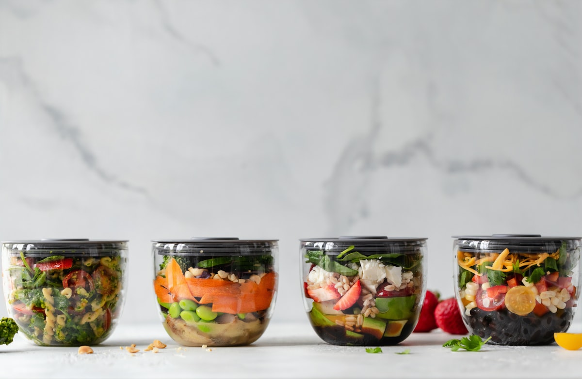 Mediterranean kitchen with fresh produce and herbs